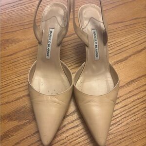 COPY - Manolo Blahnik Women's Tan Slingback Shoes